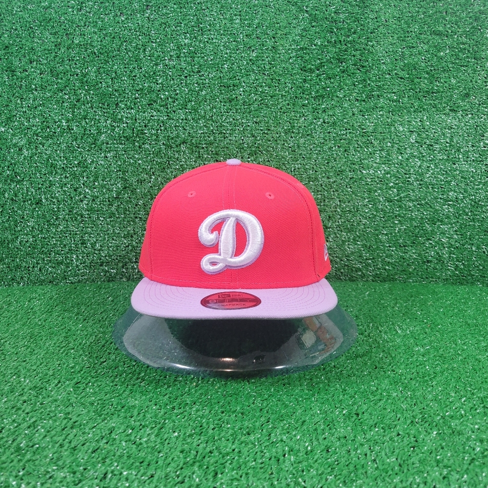 NEW ERA Los Angeles Dodgers Color Pack 9FIFTY Snapback Hat Red Lavender Grey